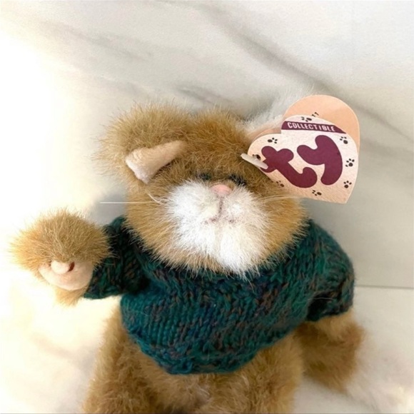 Vintage TY Collectible Plush Pouncer Attic Cat #6011 Treasure Collection animal - Picture 10 of 11